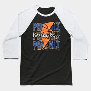 Graphic Basketball Phoenix Proud Name Vintage Baseball T-Shirt